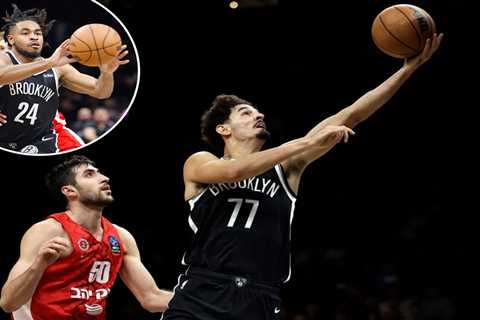 Nets give peek at potential starting five in lopsided preseason win over Hapoel Jerusalem