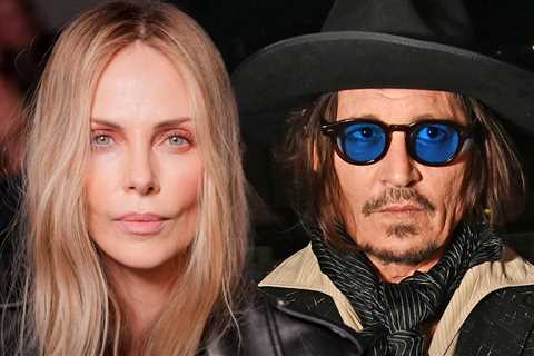 Charlize Theron Seemingly Gives Cold Shoulder to Johnny Depp at Dior Show
