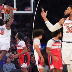Karl-Anthony Towns is brilliant again as Knicks rout Wizards for second straight win