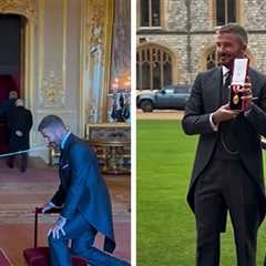Sir David Beckham Knighted By King Charles At Windsor Castle