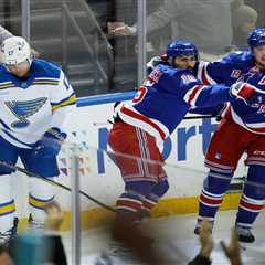 Rangers snap four-game skid with victory over Blues for just second home win of season