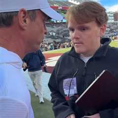 Lane Kiffin confronts reporter who called him a ‘ho’ after Ole Miss win in wild scene