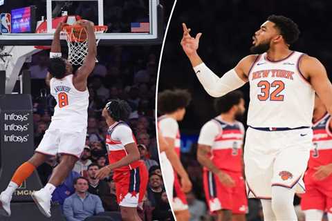 Karl-Anthony Towns is brilliant again as Knicks rout Wizards for second straight win