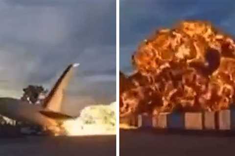Fiery Kentucky UPS Plane Crash Seen on Video