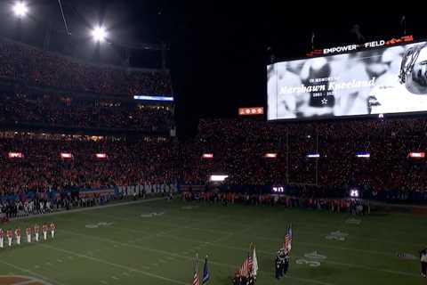 Broncos hold moment of silence for Marshawn Kneeland ahead of ‘Thursday Night Football’