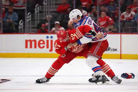 Rangers’ Jaroslav Chmelar drops the gloves in exciting NHL debut