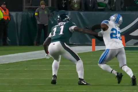 Eagles escape Lions after controversial pass interference call: ‘Absolutely terrible’