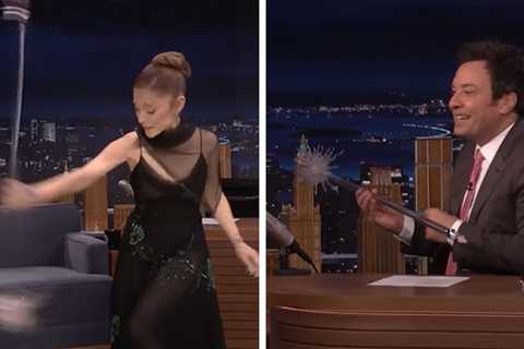 Ariana Grande Shows Off Wicked Wand Skills on 'Jimmy Fallon'