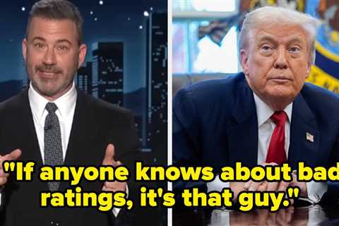 Jimmy Kimmel Had A Brutal Comeback For Donald Trump's Latest Call For Him To Be Fired