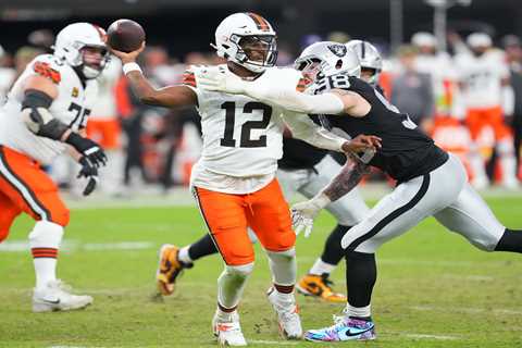 The explicit message Shedeur Sanders had for Maxx Crosby after QB’s win in first Browns start