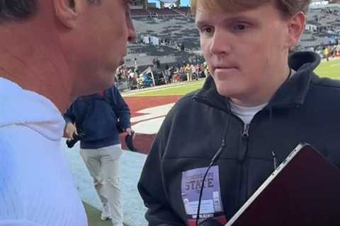 Lane Kiffin confronts reporter who called him a ‘ho’ after Ole Miss win in wild scene