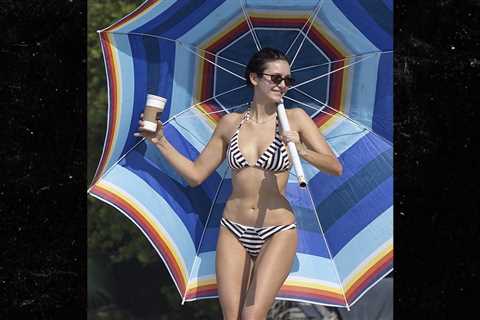Nina Dobrev Strips Down to Zebra-Print Bikini For Thanksgiving Beach Day