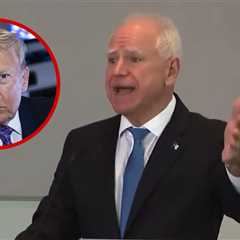 Tim Walz Says People Drive by His House Calling Him R-Word After Trump Slur