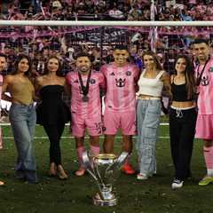 Lionel Messi and David Beckham celebrate Inter Miami’s ‘beautiful’ MLS Cup win with their wives