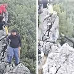 Tourist Falls Off Cliff While Trying to Take Selfie in Horrifying Video