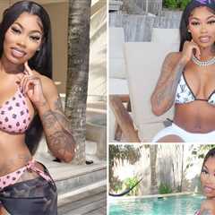 Asian Da Brat Stuns in Bikinis on Tropical Vacay