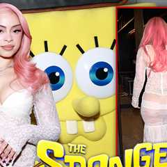 Ice Spice Flaunts Her Ass in Sheer Dress at 'SpongeBob' Movie Premiere