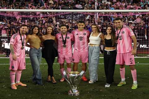 Lionel Messi and David Beckham celebrate Inter Miami’s ‘beautiful’ MLS Cup win with their wives