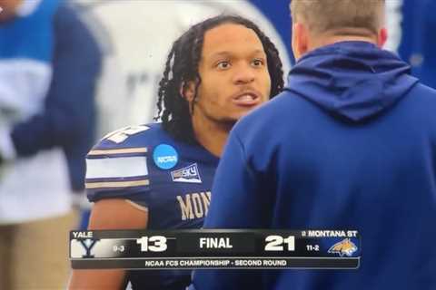 Montana State running back goes ballistic on head coach in fiery scene after playoff win