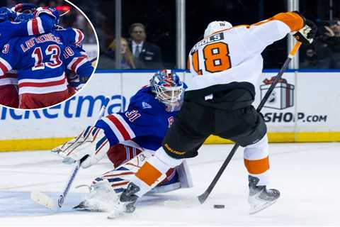 Rangers rally for thrilling shootout win over Flyers as J.T. Miller exits with injury