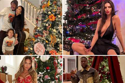 Celebrity Christmas Trees 2025 ... Yule Love These Festive Photos!