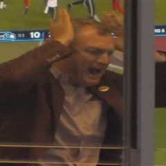 49ers GM John Lynch completely loses it after massive Seahawks play in wild on-air moment