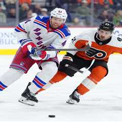Rangers rout Flyers to snap five-game losing streak day after Chris Drury’s ‘retool’ declaration