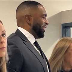 Sherrone Moore Smiles Ahead of Court Appearance, Wife By His Side