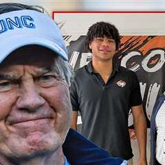 Bill Belichick All Smiles With Recruit After Hall of Fame Snub