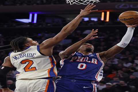 Knicks outgunned by 76ers, Tyrese Maxey as losing skid hits three