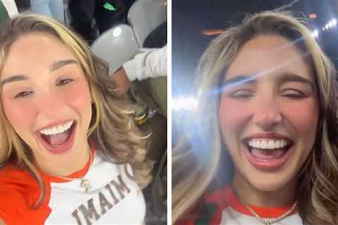 Abella Danger Goes Wild After Miami Beats Ole Miss, We're Going To The Natty!