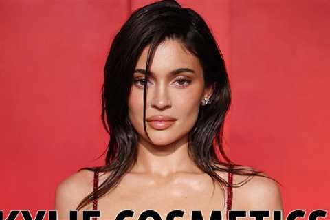 Kylie Jenner Shows Off Cleavage in Tight Leather Top While Promoting New Perfume