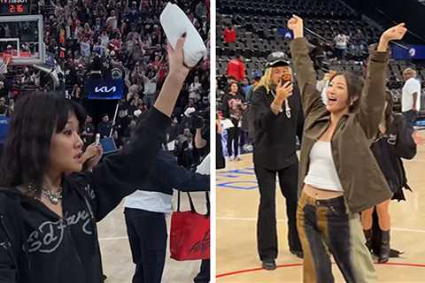 'KPop Demon Hunters' Singers EJAE, Rei Ami Throw Shirts, Shoot Hoops At Clippers Game