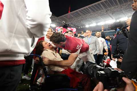 Fernando Mendoza breaks down in emotional CFP championship celebration with mom who’s battling MS