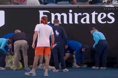Australian Open match paused as ball girl vomits on court amid ‘tough conditions’