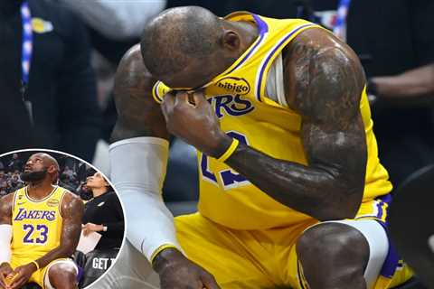 LeBron James fights back tears during Cavaliers tribute video as questions about NBA future loom