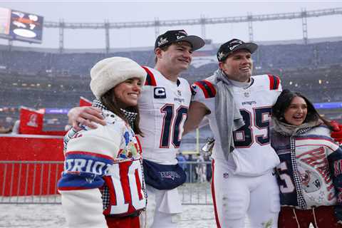 Drake Maye and wife share private moment in new video of Patriots’ AFC Championship win