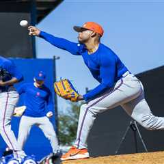 Freddy Peralta’s Mets acclimation takes its first spring training step