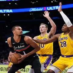 Short-handed Lakers fall to Spurs after Victor Wembanyama scores 40