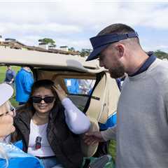 Travis Kelce hits fan in head with golf ball during Pebble Beach Pro-Am – again