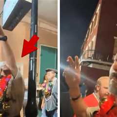 Shia LaBeouf Shows Off Jail Release Papers on Bourbon Street After Arrest