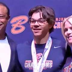 Tiger Woods, Ex-Wife Elin Nordegren Reunite To Support Son Charlie's State Title