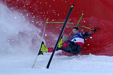 ‘Psychopath’ skier Daniel Hemetsberger bloodied after scary 2026 Olympics crash