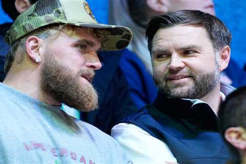 JD Vance, Jake Paul chat it up during crushing US women’s hockey win over Finland