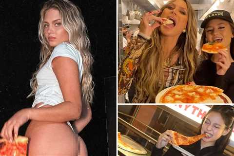 Sexy Stars Eating Pizza For Pizza Day!