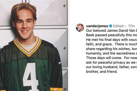 Celebrities React To James Van Der Beek's Death