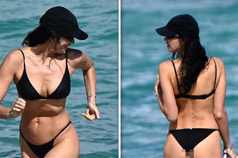 Irina Shayk Shows Off Bikini Body During Beach Day With Daughter in Miami