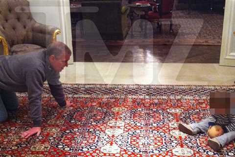 Former Prince Andrew Tosses Boobie Ball with Kid in Pics