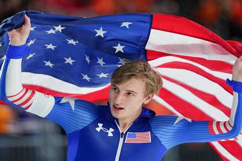 Men’s 1500M Speed Skating odds: Jordan Stolz a massive favorite to win third gold medal