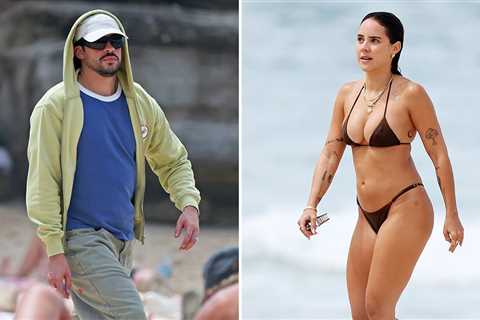 Bad Bunny Keeps Low Profile at Aussie Beach With GF Gabriela Berlingeri